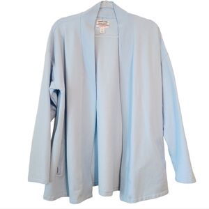 Lands' End | Women's Sky Blue Open Cardigan Sweatshirt (Size XL/18)